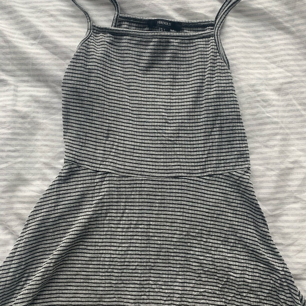 striped skater dress